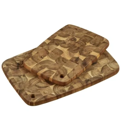 Afbeelding van Kesper Snijplanken Set Van 2, Materiaal: Acaciahout, Afmetingen: 40 x 28 2 cm, 32 22 Kleur: Bruin, 28155