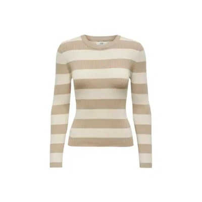 Afbeelding van JDY Jdyplum Oneck Trui, Dames, Maat: Small, Beige