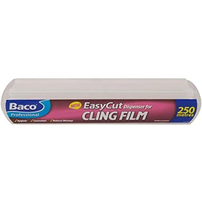 Afbeelding van Bacofoil Professionele Easycut huishoudfolie &amp; dispenser 250 meter x 35 cm, wit, 40 8,4 7,4 cm