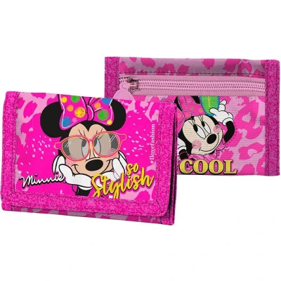 Afbeelding van Disney Portemonnee Minnie Mouse 13 X 8 Cm Polyester Roze