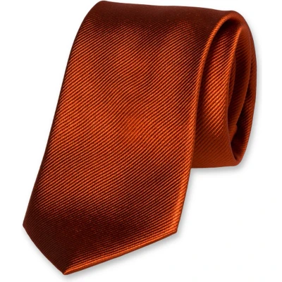 Afbeelding van E.L. Cravatte Stropdas Rusty 100% Zijde