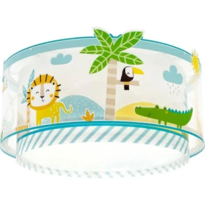 Afbeelding van Dalber Kinder plafondlamp kinderkamer kinderlamp My Little Jungle dieren oerwoud