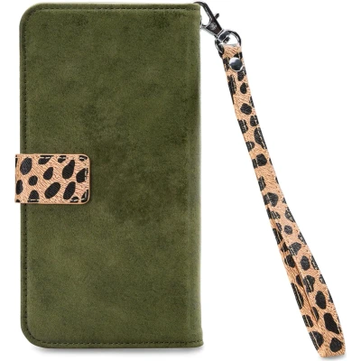 Afbeelding van Mobilize 2in1 Gelly Zipper Case Samsung Galaxy A41 Olive/Leopard
