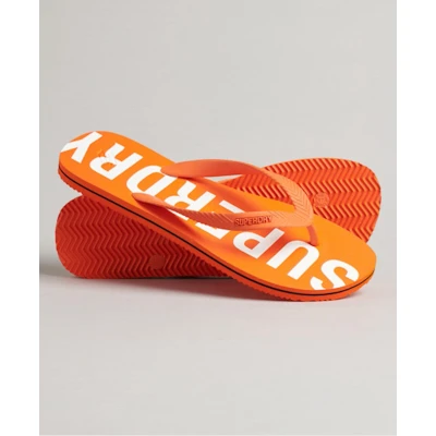 Afbeelding van Superdry Essential Teensandalen, Heren, Maat: 46/47, Denver orange Rubber/ textiel