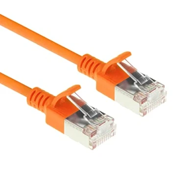 Afbeelding van ACT DC7105 LSZH U/FTP CAT6A Datacenter Slimline Patchkabel Snagless RJ45 Connectoren Oranje 5 meter