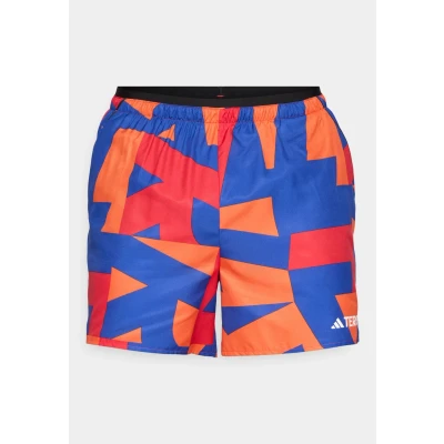 Afbeelding van Adidas Terrex Multi Light Printed Korte broeken, Heren, Maat: Sx5&quot;, Semi lucid blue/pure ruby/semi impact orange/warm clay