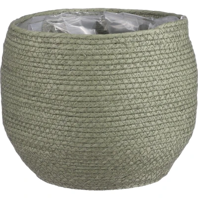 Afbeelding van Jorck Mand voor Planten H24 x Ø26 cm Papier Groen