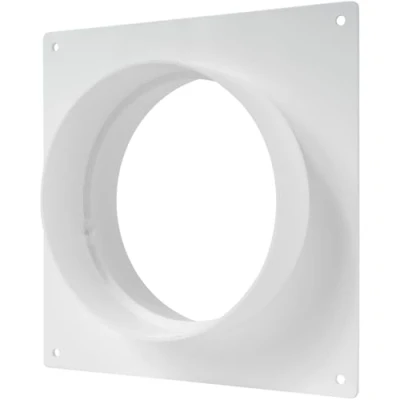 Afbeelding van Vent Systems 125mm Air Duct Connector Flens Rechte Ventilatiepijp Plastic Ducting Plaat voor Koeling Verwarming Ventilatiesysteem HVAC 12,5 cm