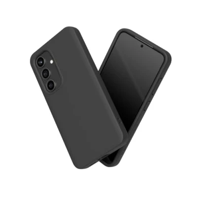 Afbeelding van RhinoShield Case compatibel met [Galaxy S24] SolidSuit schokdempende en slanke beschermhoes premium afwerking 3,5 meter valbescherming zwart
