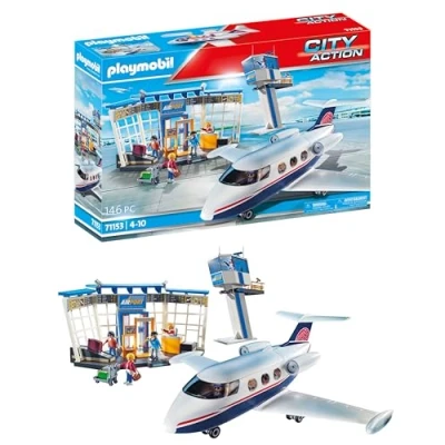 Afbeelding van Playmobil City Action 71153 Luchthaven met vliegtuig,multi kleuren