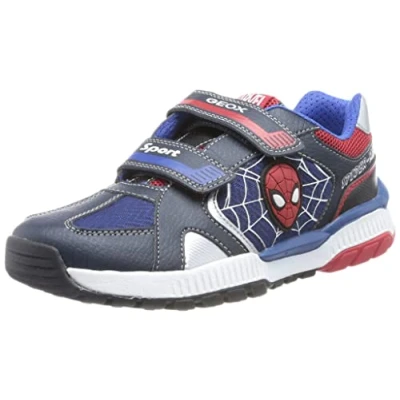 Afbeelding van Geox Marvel Spiderman Tuono BOY Sneakers laag voor kinderen, Maat: 34, Navy/red Textiel/ synthetisch