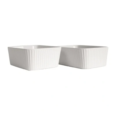 Afbeelding van Sagaform Flora ovenschaal mini 2 pack Wit