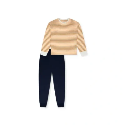 Afbeelding van Schiesser Meisjespyjama set warme kwaliteit badstof fleece sweat maat 140 tot 176, Multicolor 2_181978,