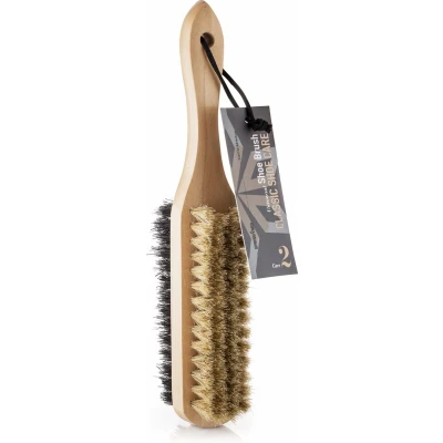 Afbeelding van Springyard Classic Brush dubbelzijdige schoenborstel voor reinigen, poetsen en polijsten