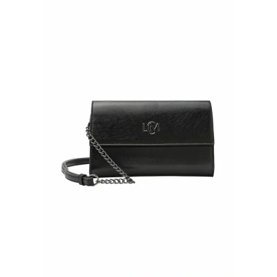 Afbeelding van L.CREDI koppeling schoudertas Oliviana Clutch Black zwart