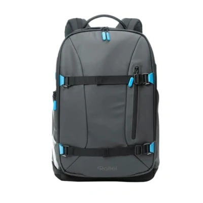Afbeelding van Rollei Fotoliner Ocean Pro: grote camerarugzak in zwart van 49 gerecyclede PET flessen, geschikt voor handbagage, incl. laptopvak, verplaatsbare scheidingswanden, Pro Zwart,
