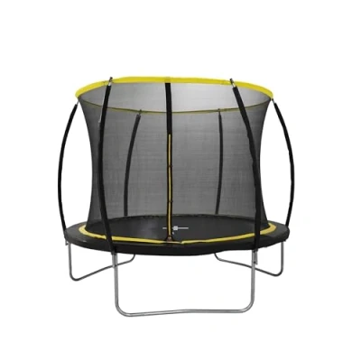 Afbeelding van Dunlop Trampoline 6FT 183 x 50 CM met Veiligheidsnet 200 Max. 80 KG Zwart/Geel