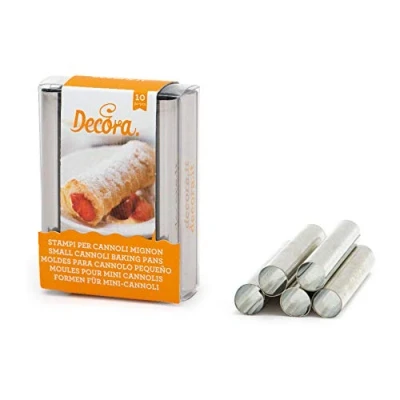 Afbeelding van Decora 0060201 Cannoli Schattig Metaal 1,3 x 8 cm Pack van 10