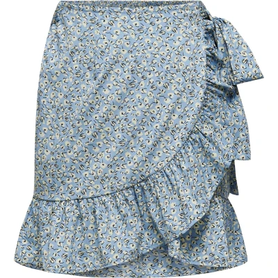 Afbeelding van ONLY Onlolivia damesrok, Dusk Blue Aop: Two Tone Flower, XS