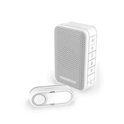 Afbeelding van Honeywell rf 3 serie 6 melodieen deurbel drukknop horizontaal wit dc313s