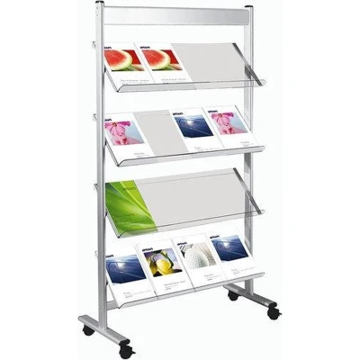 Afbeelding van Folderhouder Switch large vloer folderrek op wielen
