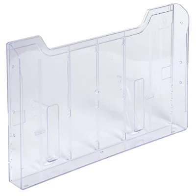 Afbeelding van Exacompta 64158D brochurehouder accessoires wandelement DIN A4 dwars kristal 8 x 32,7 cm 21,3