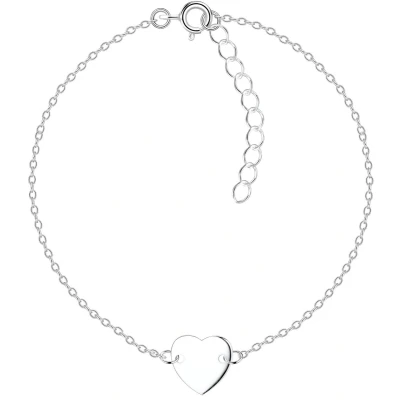 Afbeelding van JoyS Zilveren hartje armband 15 cm + 3 extension
