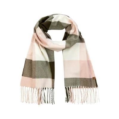 Afbeelding van camel active MIT Kariertem Muster Sjaal, Dames, Maat: One Size, Sepia rose checks