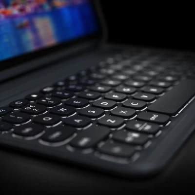 Afbeelding van Zagg Pro Keys Apple iPad (2022) Toetsenbord Hoes QWERTY Grijs