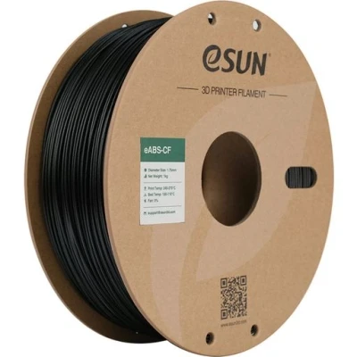 Afbeelding van eSUN 3D printer Filament eABS CF 1,75mm Zwart 1kg