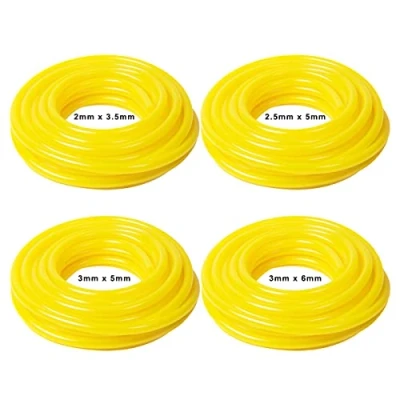 Afbeelding van Set van 4 brandstofslangen, binnendiameter x buitendiameter 2,5 5 mm, 3 2 3,5 6 benzineslang, olieslang, dieselslang, pvc slang, waterslang (1,5 m)