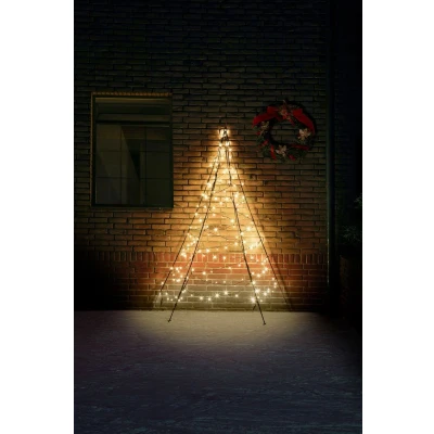 Afbeelding van Fairybell Muurkerstboom 2 meter 180 LED lampjes Warm wit