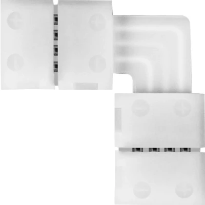 Afbeelding van Yphix Led Strip Connector 90 Graden Naar 12v En 24v Rgb 5050 Smd Ip20 LEDdirect.nl
