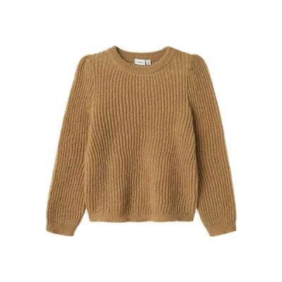Afbeelding van NAME IT Nkfnajamaj Ls Knit gebreide trui voor meisjes, Kelp, 122 128