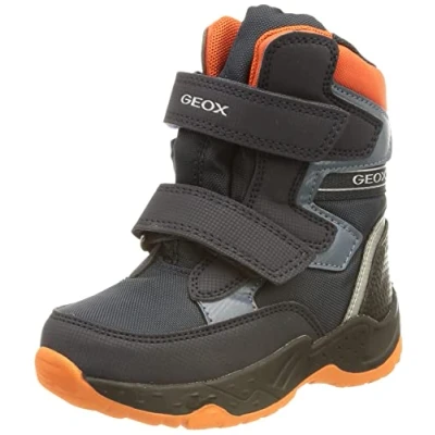 Afbeelding van Geox J SENTIERO BOY B ABX jongens Enkellaarsje, Navy Oranje, 24 EU