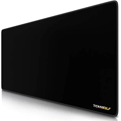 Afbeelding van CSL XXL Gaming muismat 900x400mm Titanwolf groot met motief onderlegger extra formaat verbetert precisie en snelheid voor Roccat Razer Logitech muis toetsenbord
