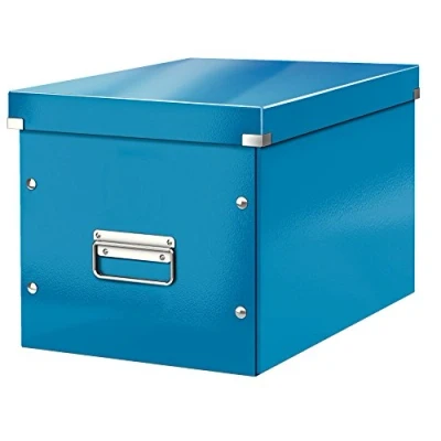 Afbeelding van Leitz Click Store kubus grote opbergdoos, donkerblauw
