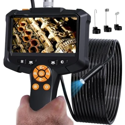 Afbeelding van Daxiongmao Boroscoop, endoscoopcamera met licht, IP67 waterdichte endoscoop, 1080p HD inspectiecamera, boroscoopcamera flexibele endoscoopcamera, gadgets voor mannen (11,5 m)