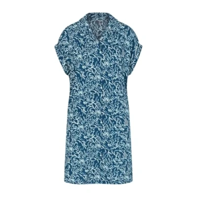 Afbeelding van Triumph dames Nachthemd met bloemenprint in de kleur Blauw, maat: 44