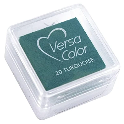 Afbeelding van Rayher Hobby 28395404 stempelkussen Versacolor, stempeloppervlak 2,5 x cm, turquoise
