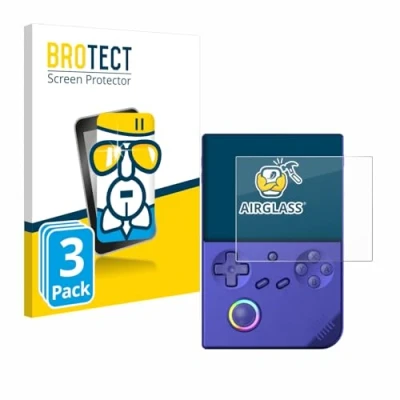 Afbeelding van BROTECT Glas Screen Protector voor Anbernic RG40XXV (3 Stuks) Schermbeschermer [9H Hardheid, Beschermglas Folie niet Gehard Glas]
