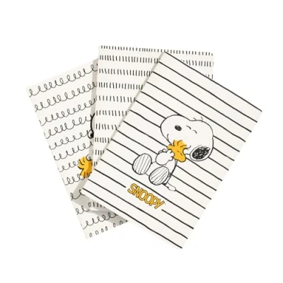 Afbeelding van Grupo Erik Set 3 notitieboek Snoopy Lazy Days A5 notitieboekjes Notebooks Met Gelijnde Pagina&#039;S Diary Klein notitieboekje