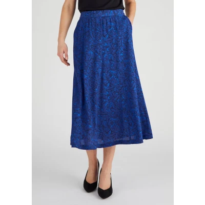 Afbeelding van Damart Rok pure viscose Lenzing(TM) EcoVero(TM) Dames Blauw S
