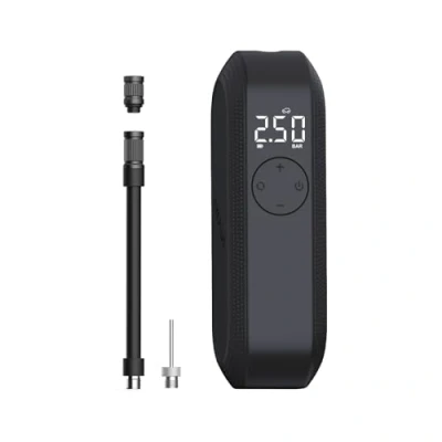 Afbeelding van CYCPLUS Elektrische fietspomp, 150 psi oplaadbare autoband inflator met led display, automatische uitschakeling van de luchtpomp voor fietsbanden, auto, motorfiets, bal