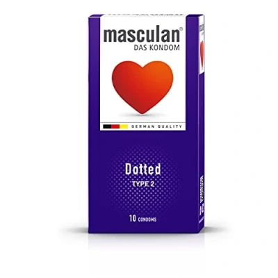 Afbeelding van MASCULAN Condooms gestippeld 10 stuks, per stuk verpakt (1 x stuks)
