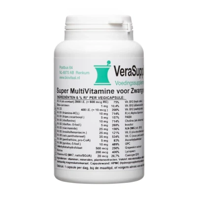 Afbeelding van VeraSupplements Super Multi Zwanger Capsules 100CP