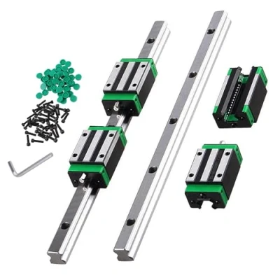 Afbeelding van CNCMANS HGR20 lineaire geleiding, HGR20, 300 mm, geleiderail, 4 stuks hoge precisie HGH20CA lagers, lagerblok, CNC onderdelen voor 3D printer (lineaire geleiding 2