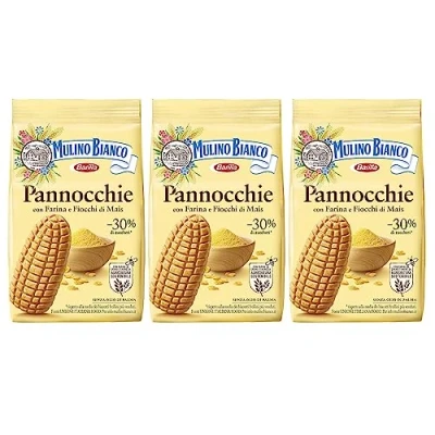 Afbeelding van MULINO BIANCO Pannocchie Kruimelkoekjes maiskoekjes 350g x 3 pakketten