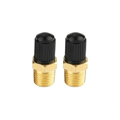 Afbeelding van Luchtcompressorventiel, 2 stuks 1/8 inch NPT MPT messing luchtcompressor tank vulventiel