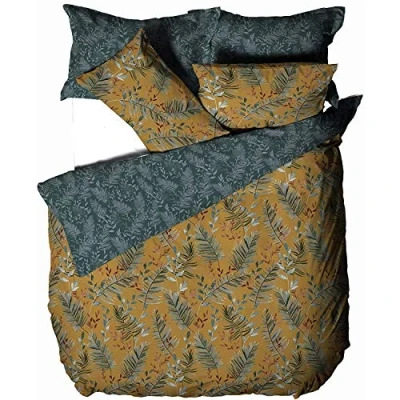 Afbeelding van furn. Mazari Dekbedovertrekset, Mosterd, Tweepersoons